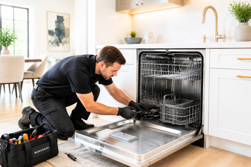 monogram dishwasher not working