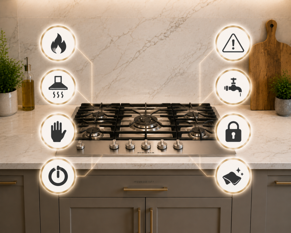 monogram cooktop safety guide